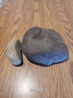 Brown Mortar & Pestle Native American Stone Rock Art, Artifacts, Tools