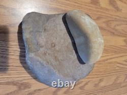 Brown Mortar & Pestle Native American Stone Rock Art, Artifacts, Tools