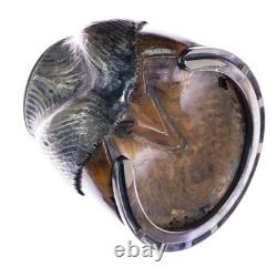 C1900 silver mounted Horse Hoof Inkwell Rowland Ward