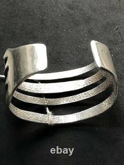 Charles Loloma Early Sterling Silver Bracelet Native American Indian Hopi