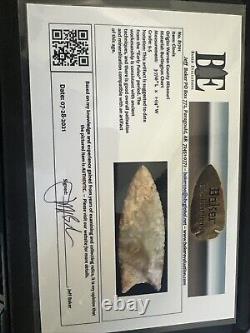 Clovis arrowhead Early Paleo With COA Grade 9.5 Baker Evaluations