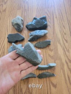 Coyote, Snakes, Fish Native American Indian Stone Effigy Art, Artifacts, Tools