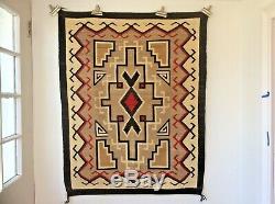 Crystal Navajo Rug Blanket Native American Old Early