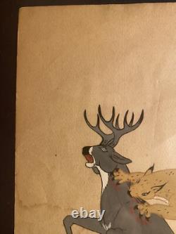 Delfico Moquino Zia Pueblo Native American Indian Early Original Painting? 1948