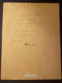 Delfico Moquino Zia Pueblo Native American Indian Early Original Painting? 1948