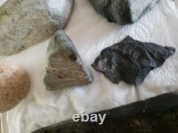 Discovered Lot Indian Artifact early stone tools relics knife pestle OC CA