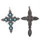 Dishta Zuni And Other Native American Sterling Silver Cross Pendant