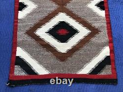 EARLY ANTIQUE NAVAJO RUG GANADO DIAMOND NATIVE AMERICAN c 1920 1930 69 X 39