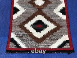 EARLY ANTIQUE NAVAJO RUG GANADO DIAMOND NATIVE AMERICAN c 1920 1930 69 X 39