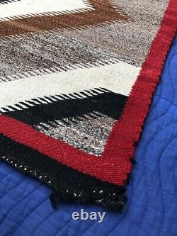 EARLY ANTIQUE NAVAJO RUG GANADO DIAMOND NATIVE AMERICAN c 1920 1930 69 X 39