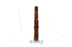 EARLY Antique Northwest Coast Carved Wood Totem Pole Native American Vintage 15