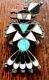 Early Frank Vacit Thunderbird Bolo Turquoise Multi-stone Cg Wallace Era Zuni