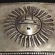 Early Hopi Navajo Coin Silver Belt Buckle With Removable Beaded Sleeve 369 Grams