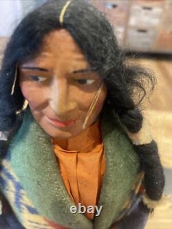 EARLY Skookum Bully Good 16 Native American Indian Wool Blanket Moccasins