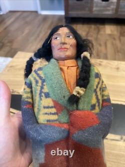 EARLY Skookum Bully Good 16 Native American Indian Wool Blanket Moccasins