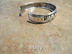 EARLY! TOMMY SINGER (d.) Navajo Sterling HORSES / BUFFALO / BUTTES Bracelet