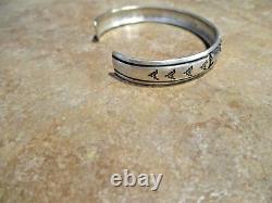 EARLY TOMMY SINGER (d.) Navajo Sterling Silver SEVEN HORSE Bracelet