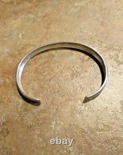 EARLY TOMMY SINGER (d.) Navajo Sterling Silver SEVEN HORSE Bracelet