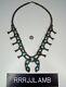 Early Vintage Native American Indian Navajo Zuni Simple Squash Blossom Necklace