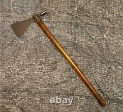 Early 1800's Pipe Tomahawk Axe Native Indian Origin Forged Metal Head