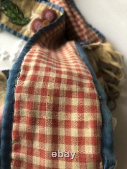 Early 1900 Native American Antique Fully Beaded Sides Woodlands Purse Ojibwe