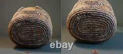 Early 1900 Native American NW Imbricated Klickitat Huckleberry Basket FEZ Design