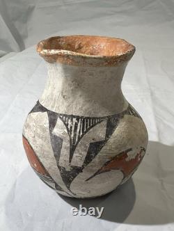 Early 1900's ANTIQUE Native American Acoma Pottery Jar Bud Vase