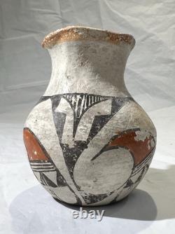Early 1900's ANTIQUE Native American Acoma Pottery Jar Bud Vase