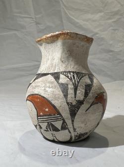 Early 1900's ANTIQUE Native American Acoma Pottery Jar Bud Vase