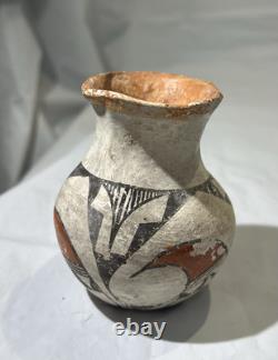 Early 1900's ANTIQUE Native American Acoma Pottery Jar Bud Vase