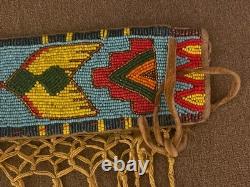 Early 1900's Western Plains Glass Beaded Sash