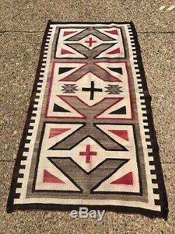 Early 1900s Navajo Klagetoh Rug, 65x 33.5 Native American