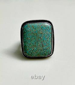 Early 1930s Navajo Turquoise Ring, 17.4 grams valuable stone Size 10ish