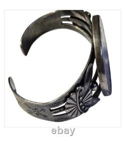 Early 1940's Vintage Navajo Sterling Silver Coin Native American Bracelet Old Early 1940's Vintage Navajo Sterling Silver Coin Native American Bracelet Old