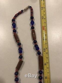 Early 20th Century Copper Tlingit Tina'a Necklace & Russian Beads Port Chilkoot