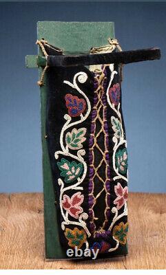 Early 20th Century Miniature Ojibway Beaded Cradleboard