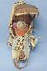 Early 20th Century Native American Paiute Southern Toy Cradle Board W Doll 13 T