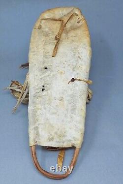 Early 20th Century Native American Paiute Southern toy Cradle Board w doll 13 T