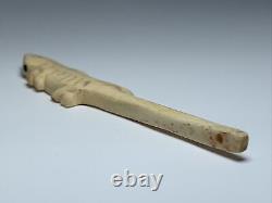 Early 20th Century Native Northwest Coast Carved Elk Antler Lizard Fetish Awl