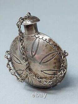 Early 20th Century Navajo Silver Tobacco Canteen