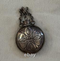 Early 20th Century Navajo Silver Tobacco Canteen