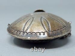 Early 20th Century Navajo Silver Tobacco Canteen