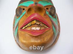 Early 20th Century Pacific Northwest Tlingit Haida Native American Abalone Mask
