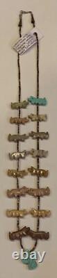 Early 20th century Zuni fetish necklace size 27