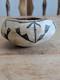 Early Acoma Pottery Native American White Black Polychrome Bowl 4 Seed Pot