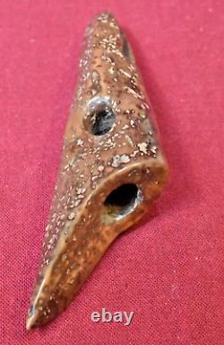 Early Alaskan Inuit Artifact, Toggle Harpoon Point of Petrified Driftwood