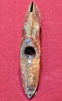 Early Alaskan Inuit Artifact, Toggle Harpoon Point of Petrified Driftwood