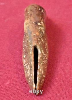 Early Alaskan Inuit Artifact, Toggle Harpoon Point of Petrified Driftwood