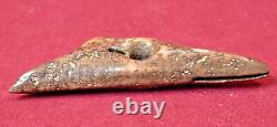 Early Alaskan Inuit Artifact, Toggle Harpoon Point of Petrified Driftwood