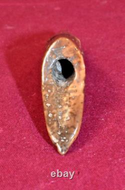 Early Alaskan Inuit Artifact, Toggle Harpoon Point of Petrified Driftwood